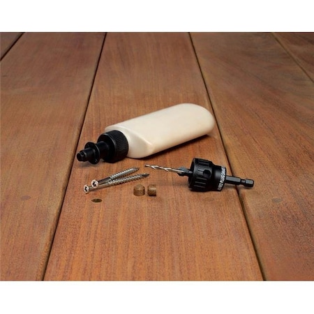 Starborn Starborn 5001374 No. 8 x 2.5 in. Star Flat Head Stainless Steel Deck Screws & Plugs Kit 5001374